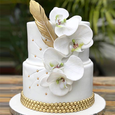 "Wedding Fondant cake - code16 (4Kgs) - Click here to View more details about this Product